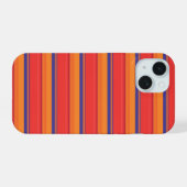 Süße farbenfrohe Sommerstreifen  iPhone 15 Hülle (Rückseite (Horizontal))