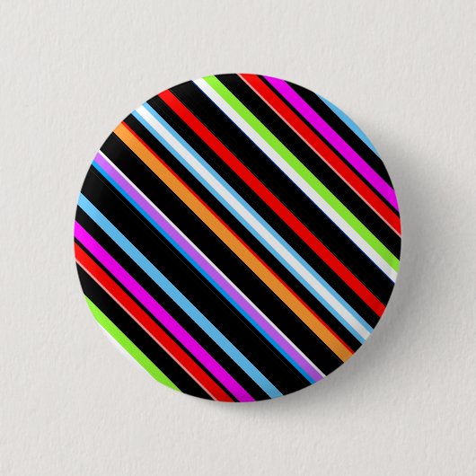 Süße farbenfrohe Streifen Button (Vorderseite)