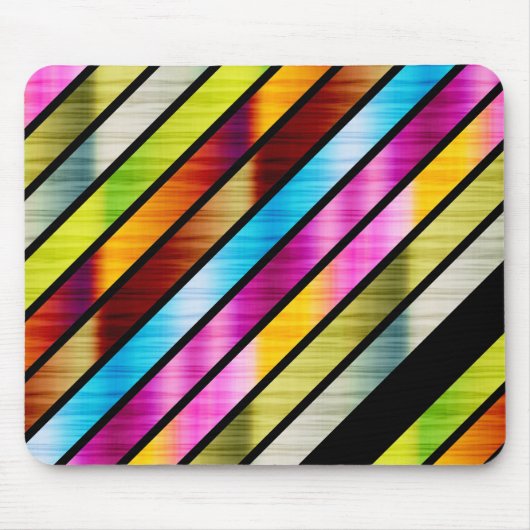 Süße farbenfrohe Streifen Mousepad (Vorne)