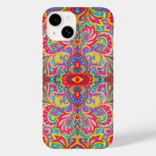 Süße farbenfrohe vintage Blumengestaltung Case-Mate iPhone 14 Hülle