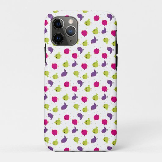 Süße farbenfrohe Vögel Case-Mate iPhone Hülle (Rückseite)