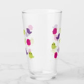 Süße farbenfrohe Vögel Glas (Rechts)