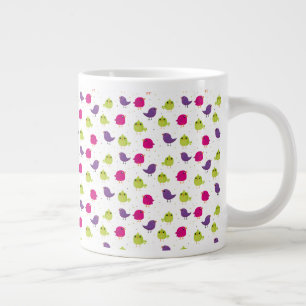 Süße farbenfrohe Vögel Jumbo-Tasse