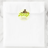 Süße, farbenfrohe Vögel Runder Aufkleber (Tasche)