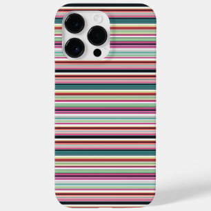 Süße farbenfrohe weiße Streifen Case-Mate iPhone 14 Pro Max Hülle