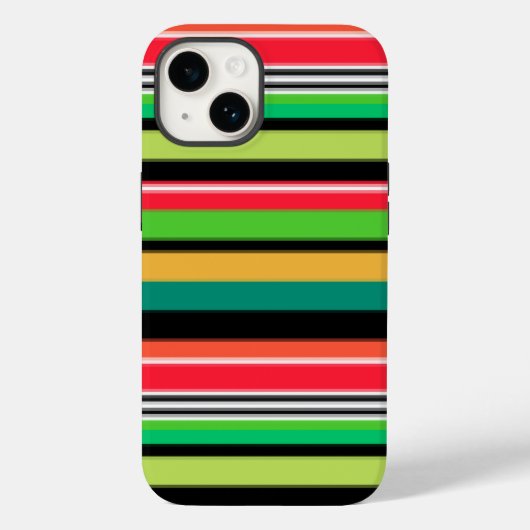 Süße, farbige Streifen Case-Mate iPhone Hülle (Rückseite)