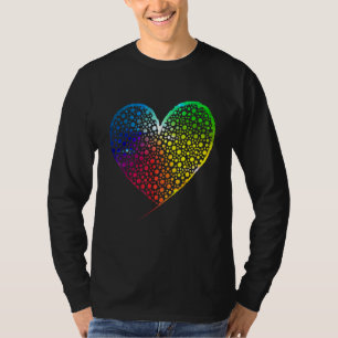 Süße Farbige Tupfen Herz Internationaler Tupfen Ta T-Shirt