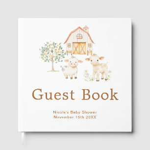 Süße Farm-Scheune-Baby-Party Gästebuch