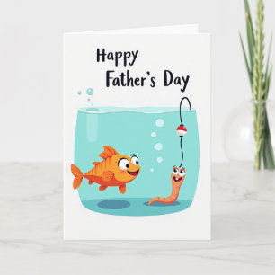 Süße Fathers Day Schwimmkarte Karte