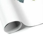 Süße faule Faultierblumen Geschenkpapier (Rolleneckpunkt)