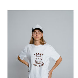 Süße faule Katze – Heute nicht Tri-Blend Shirt