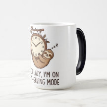 Süße Faultier-Energiesparmodus-Fun-Schoko-Tasse