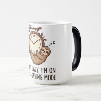 Süße Faultier-Energiesparmodus-Fun-Schoko-Tasse Verwandlungstasse