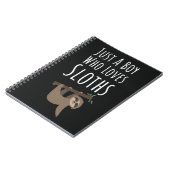 Süße Faultier-Geschenke für Babyjungen, Kinder, Ti Notizblock (Linke Seite)