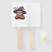 Süße Faultier Hexe Halloween-Shirt � Kriech Langsa Fächer (Vorne und Hinten)