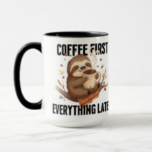 Süße Faultier-Kaffeetasse Geschenk