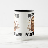 Süße Faultier-Kaffeetasse Geschenk Tasse (Zentrum)