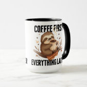 Süße Faultier-Kaffeetasse Geschenk Tasse (VorderseiteRechts)