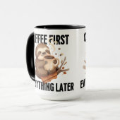 Süße Faultier-Kaffeetasse Geschenk Tasse (Vorderseite Links)