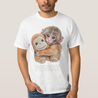 Süße Faust Baby-Affe Umarmer Plüschspielzeug Faust T-Shirt
