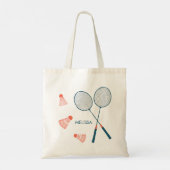 Süße Federball-Rackets CUSTOM Retro Tragetasche (Rückseite)