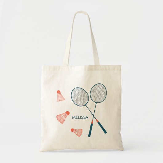 Süße Federball-Rackets CUSTOM Retro Tragetasche (Vorne)