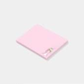 Süße Fee auf rosa Post-it-Notizen Post-it Klebezettel (angewinkelt)