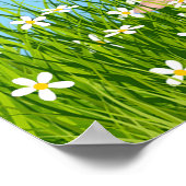 Süße Fee & Gänseblümchen Poster (Ecke)