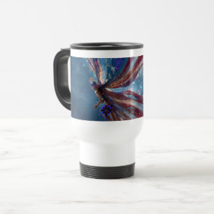 Süße Feen-Tasse zum 4. Juli – Unabhängigkeitstag-M Reisebecher