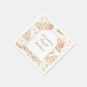 Süße Feen zum ersten Geburtstag Mädchen Serviette (Ecke)