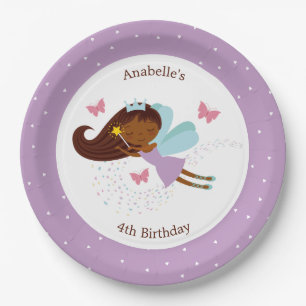 Süße Feenprinzessin Mädchen Geburtstag Pappteller