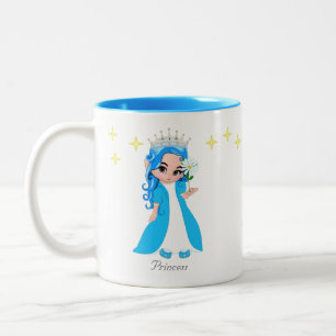 Süße Feenprinzessin & Sterne  Zweifarbige Tasse