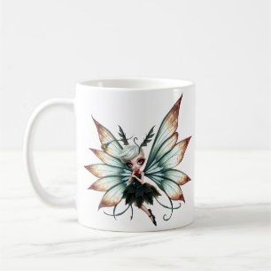 Süße Feenwächterin im magischen Wald Kaffeetasse
