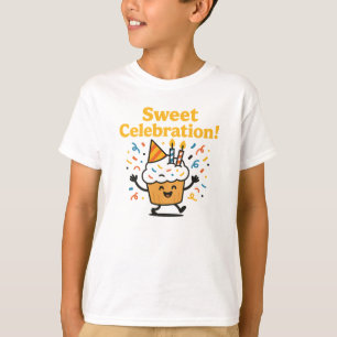 Süße Feier Süße Schokoladen-Cupcake-Design T-Shirt