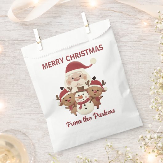 Süße Feiertags-Geschenktüte personalisiert Geschenktütchen (Ausgeschnitten)