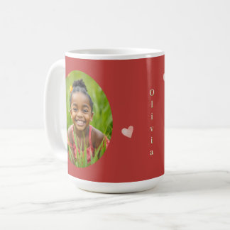 Süße Feiertags-Rosa-Herz-Handbemalung Kaffeetasse