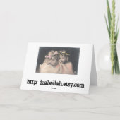 Süße Feiertagskarte (Rückseite)