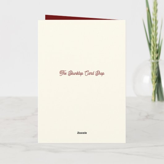 Süße Feiertagskarte (Rückseite)