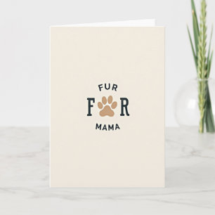 Süße Fell-Mamas Tag Karte