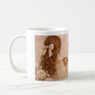 Süße feminine Kaffeetasse Florales Soft-Girl-Ges