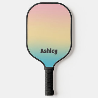 Süße, feminine Ombre-Pickleball-Schläger mit Namen Pickleball Schläger