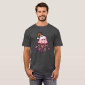 Süße Festliche Quallen Cartoon T-Shirt (Vorne ganz)