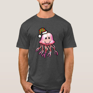 Süße Festliche Quallen Cartoon T-Shirt