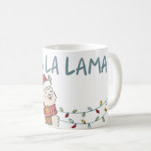 Süße Festtagslama Kaffeetasse (VorderseiteRechts)