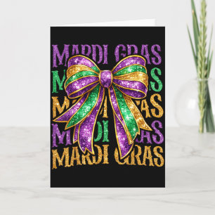 Süße Fette Dienstag Mardi Gras Kokette Schleife Ki Karte