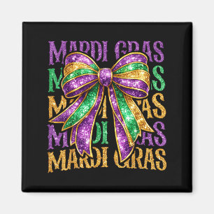 Süße Fette Dienstag Mardi Gras Kokette Schleife Ki Magnet