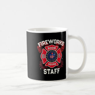Süße Feuerwerkmitarbeiter patriotisch 4. Juli Tech Kaffeetasse