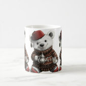 Süße Fez-Mütze Teddy im kuscheligen Winterpullover Kaffeetasse (Mittel)