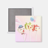 Süße Figur Cake Pops Magnet (Vorderseite/Rückseite)