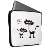 Süße Figur Katzen Laptopschutzhülle (Vorne Rechts)